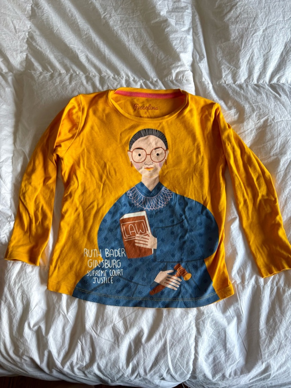 RBG Graphic Top in Mustard Yellow